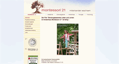 Desktop Screenshot of montessori21.de