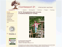 Tablet Screenshot of montessori21.de